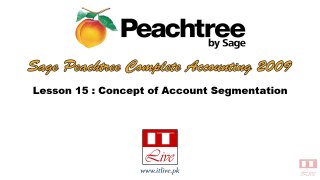15 - Account Segmentation Concept in Peachtree 2009 (Urdu / Hindi)