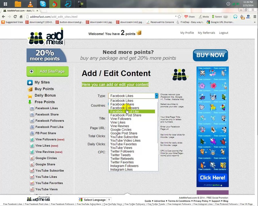 How To increase Your Facebook Likes And Other Social Media Likes upload by pctracke.blogspot.com