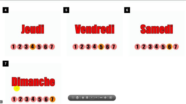 Learn French # Vocabulary # Les jours de la semaine