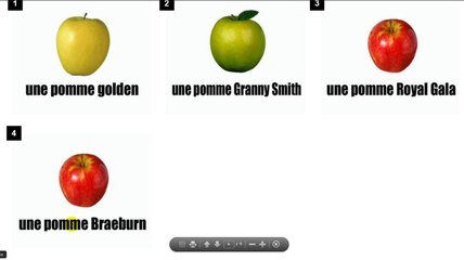 Learn French # Vocabulary # Les pommes