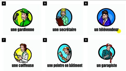Learn French # Vocabulary # Les professions