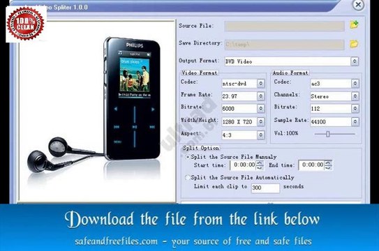 Aya AVI WMV DVD FLV MKV MP4 Video Splitter Cutter 1.3.5 Full Version Download for Mac