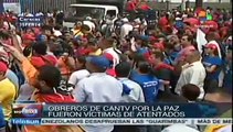 Trabajadores de telecomunicaciones marchan por la paz en Venezuela