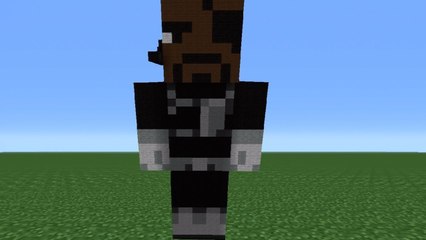 Minecraft 360: How To Make A Nick Fury Statue (The Avengers)