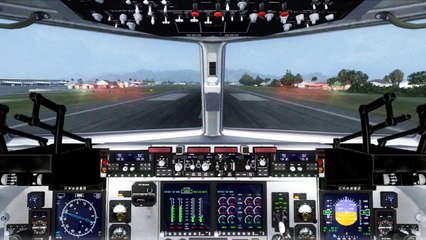 FSX C 17 @ St Maarten ( TNCM ) ( HD )