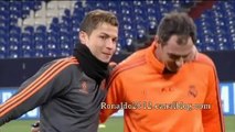 Real Madrid training has Schalke Cristiano Ronaldo