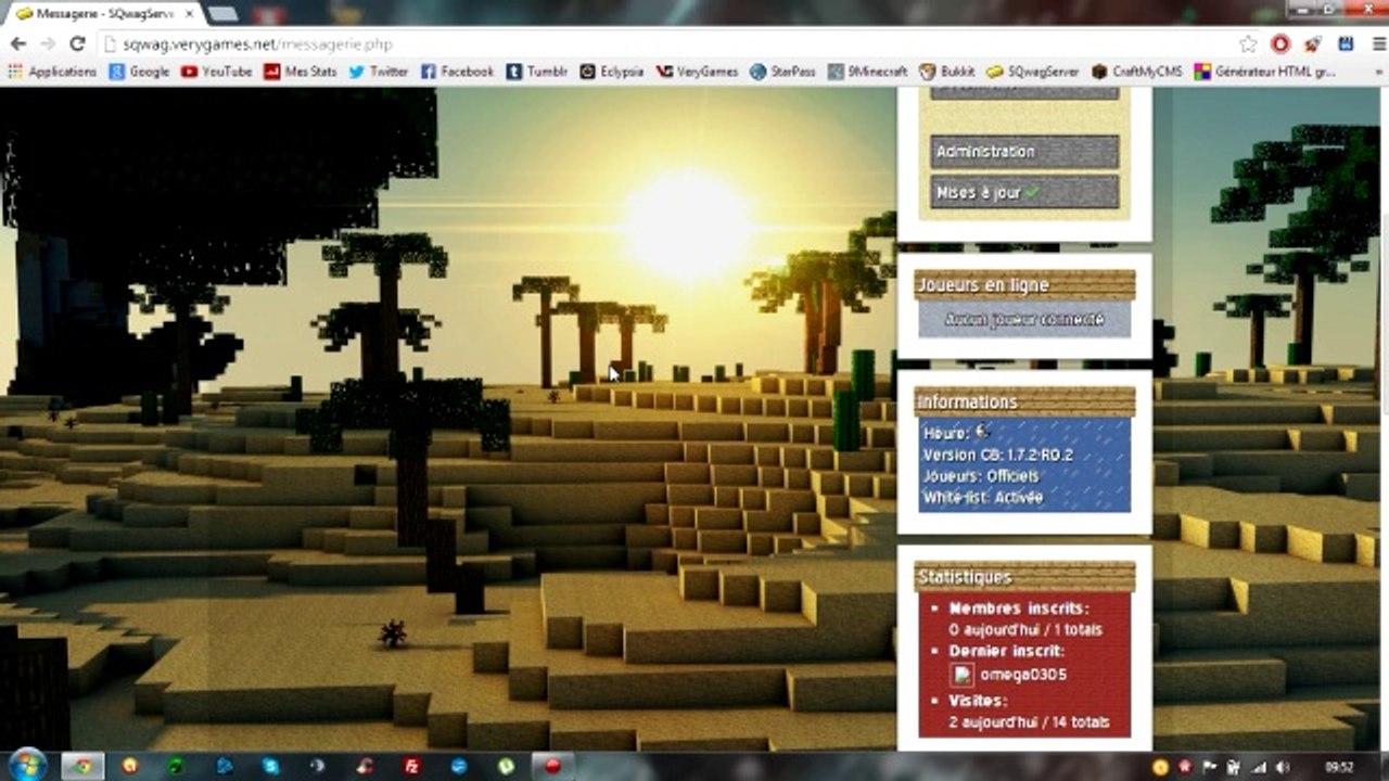 Présentation de mon site Minecraft SQwagServer