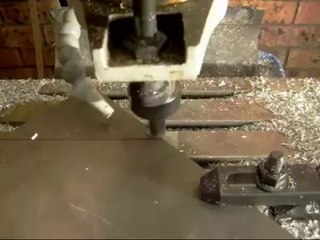 DIY CNC Mill Trochoidal cutting 7075 Aluminium billet