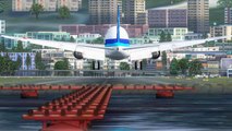 FSX ANA Boeing 777 Landing @ Kai Tak Runway 31 ( HD )