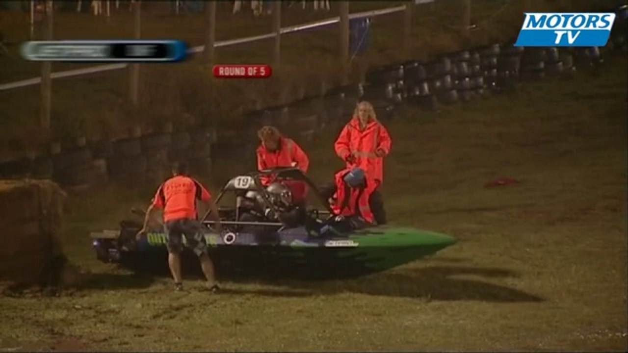 2011 NZ Jetsprint Craig Shaw crash