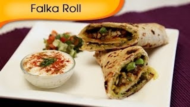 Falka Roll - Indian Vegetable Wrap - Healthy Tiffin Snacks / Brunch Recipe By Annuradha Toshniwal