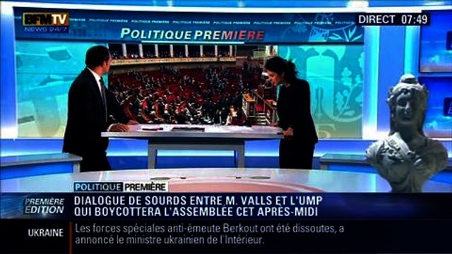 Politique Première: L'UMP exige des excuses après les propos de Manuel Valls contre Claude Goasguen - 26/02