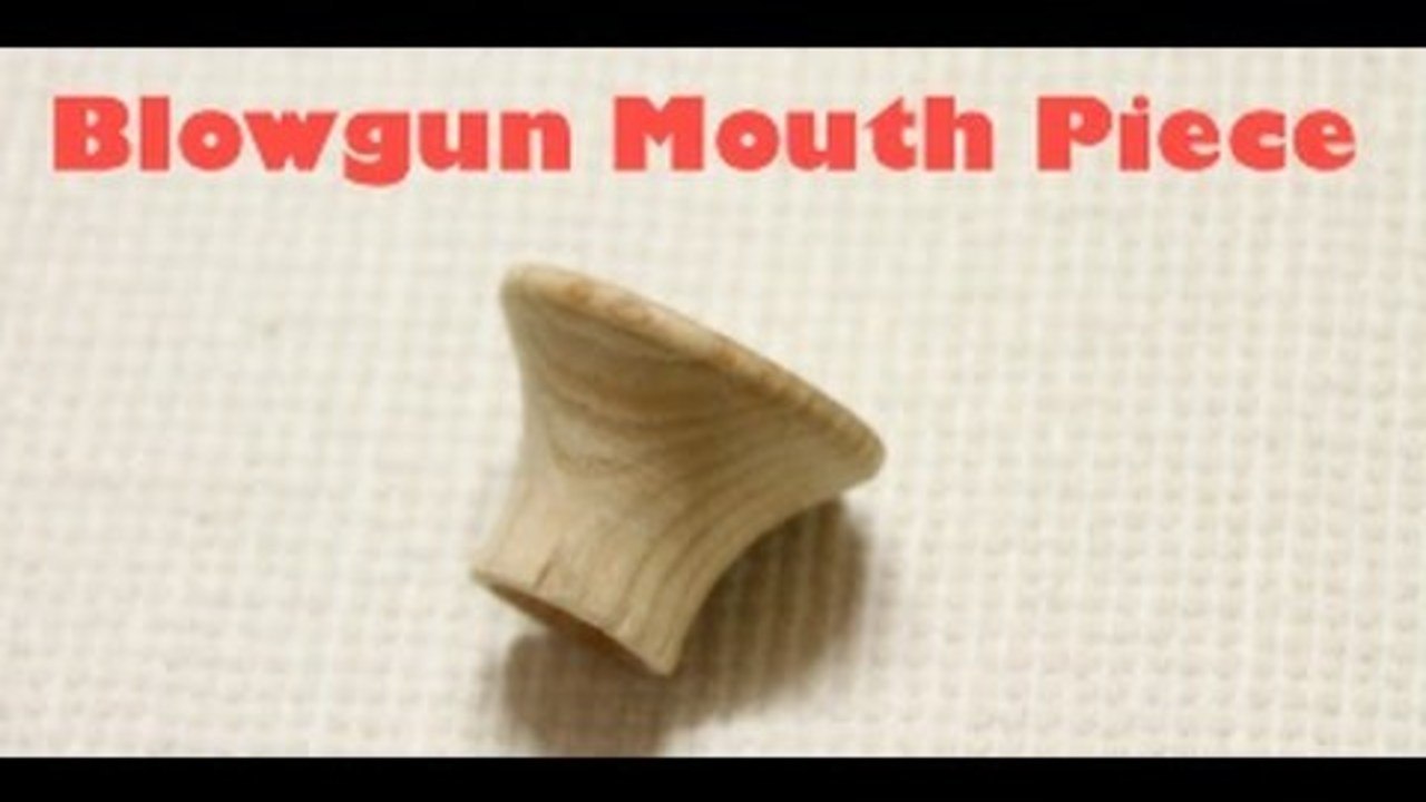 Making a Blowgun Mouthpiece using a Lathe / MyGunFreak`s Channel