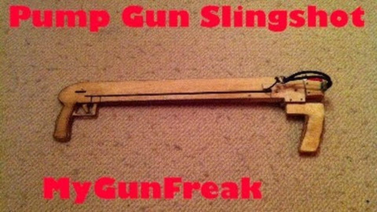 Pump Gun Slingshot Vegetable Mess !!! Joerg Sprave Design