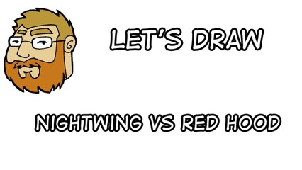 Let's Draw Nightwing Vs Red Hood: Part 1 Pencils