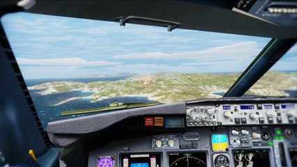 FSX Very low approach .. Near hit mountain rocks and crash ( HD )