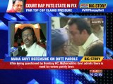 Maharashtra government defensive on Sanjay Dutt parole