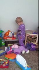 Baby Falls Asleep Standing Up