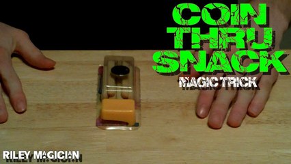 IMPOSSIBLE Magic trick Coin through Snack