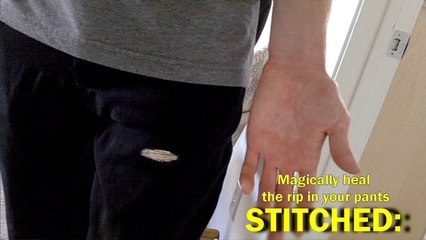 STITCHED: Magically healing a rip in my jeans