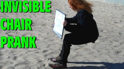 The Invisible Chair Prank (Magic) Ft. Bonfadini
