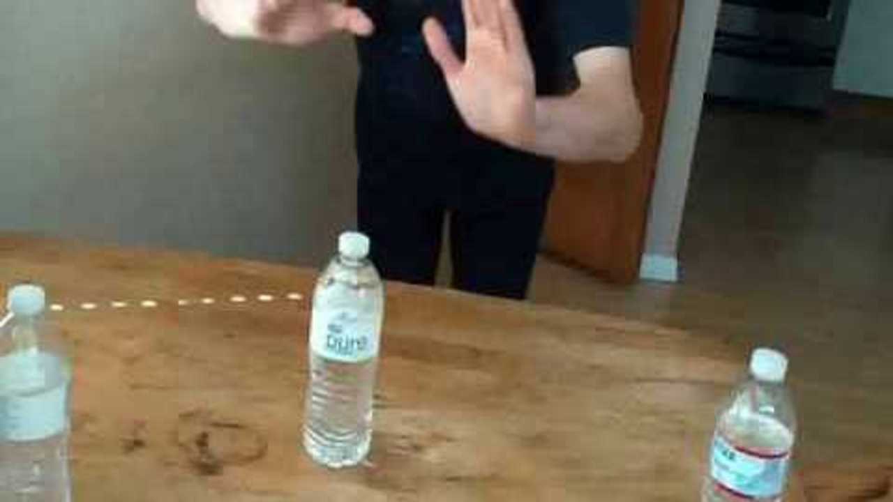 Moving 3 Bottles with my Mind