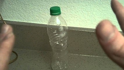 Bottle Crush without touching  it & making it fall over
