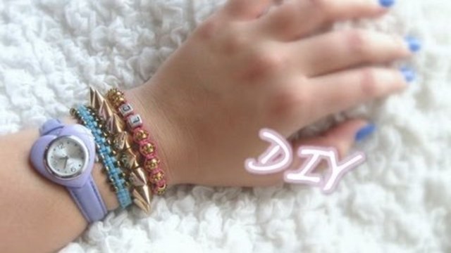DIY Beaded Square-Knot Bracelet Tutorial // ARM CANDY