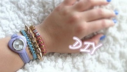 DIY Beaded Square-Knot Bracelet Tutorial // ARM CANDY