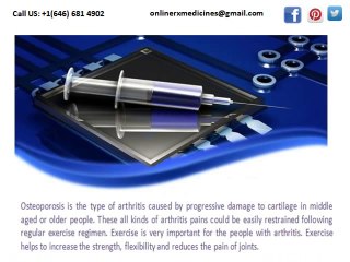 Arthritis care with Exercise medications and proper diet