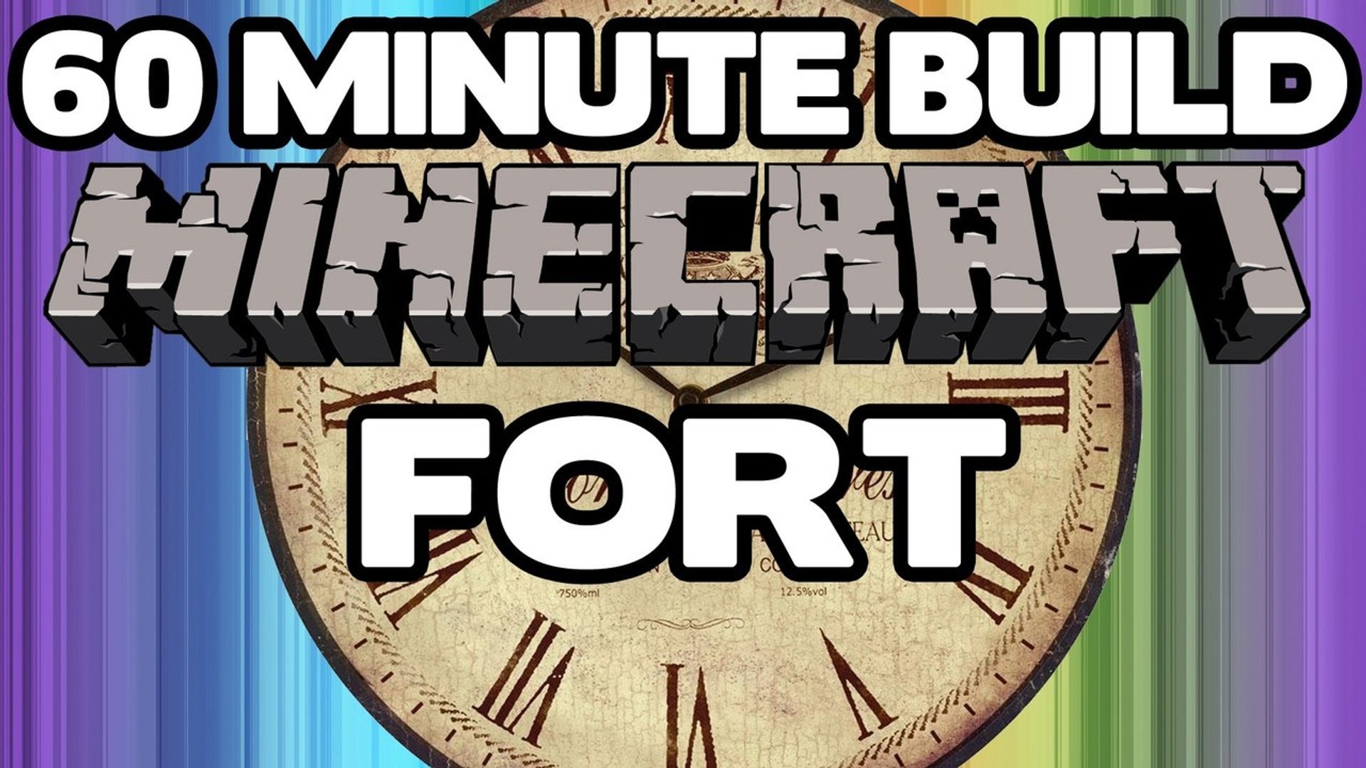 60 Minute Minecraft Builds - Fort - Part 2