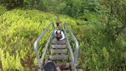 Stairway to Heaven (Haiku Stairs) in Oahu, Hawaii