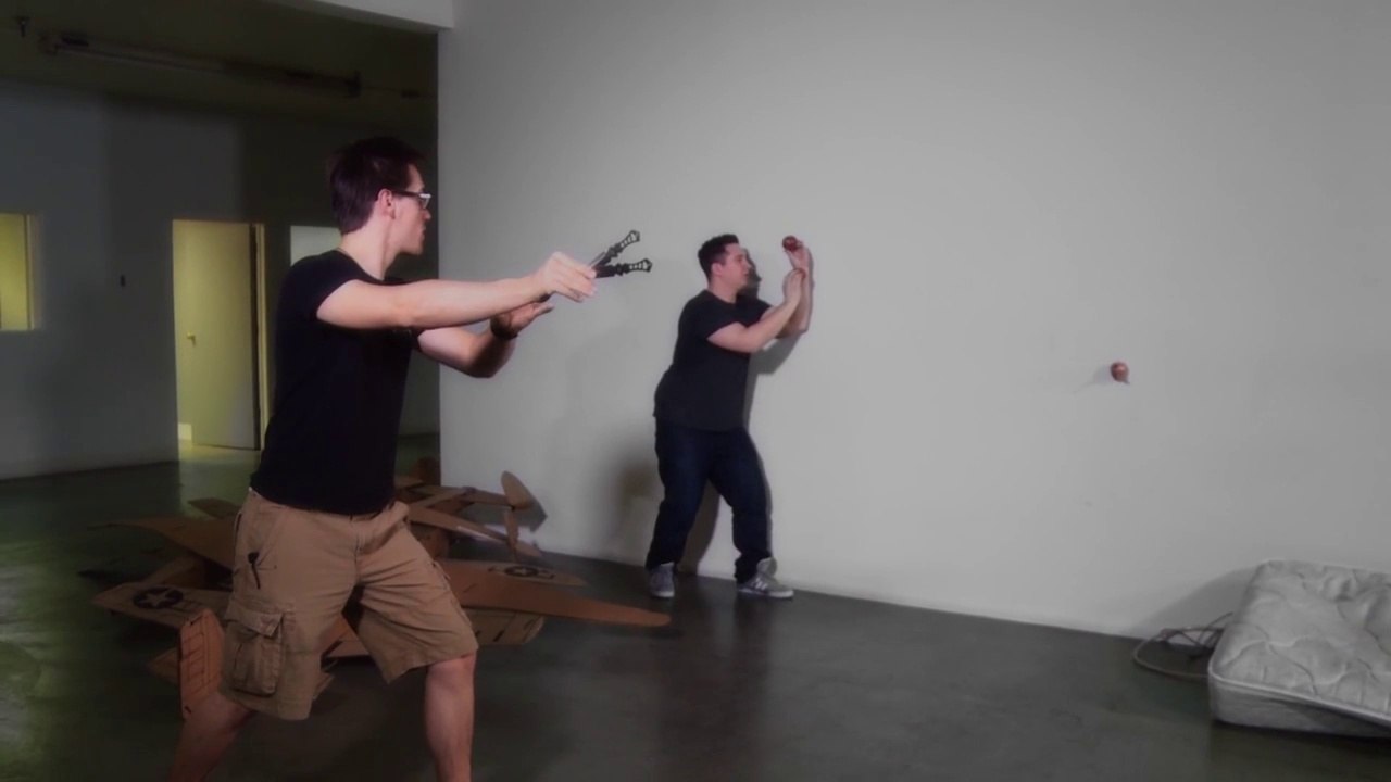 Knife Guyz Pull Off Daring Knife Throwing Tricks