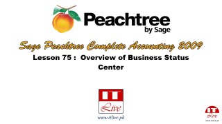 75 - Overview of Business Status Center in Peachtree 2009 (Urdu / Hindi)