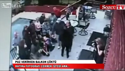 Descargar video: Poz verirken balkon çöktü