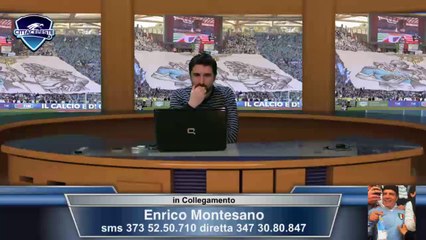 Io Tifo Lazio 26 febbraio con Enrico Montesano