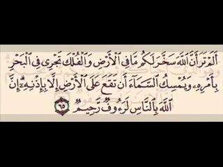 الشيخ مصطفى خميس سورة الحج-الم ترى ان الله انزل من السماء ماء2011