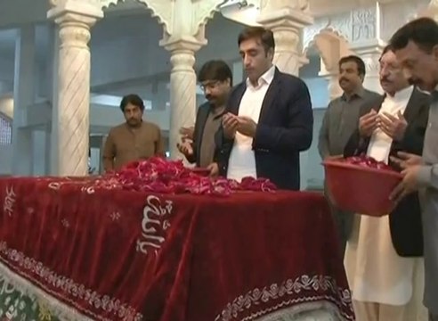 PPP Patron-in-Chief Bilawal Bhutto Zardari visits Garhi Khuda Bux, Larkana-25 February 2014