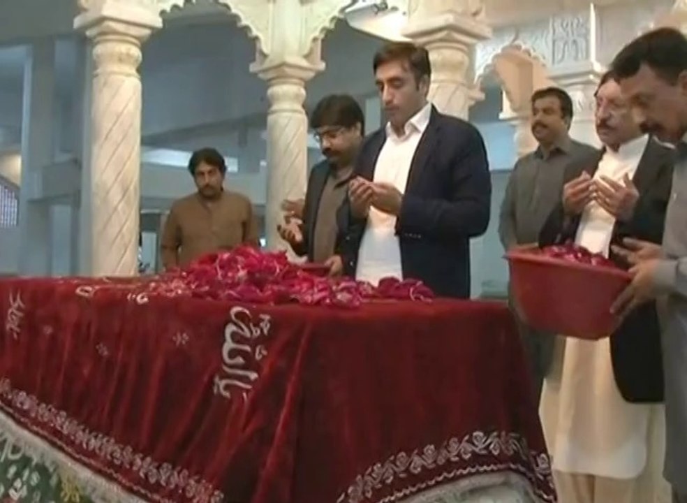 PPP Patron-in-Chief Bilawal Bhutto Zardari visits Garhi Khuda Bux, Larkana-25 February 2014