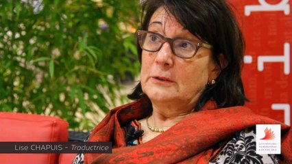 Lise Chapuis à LITTERATURES EUROPEENNES COGNAC novembre 2013