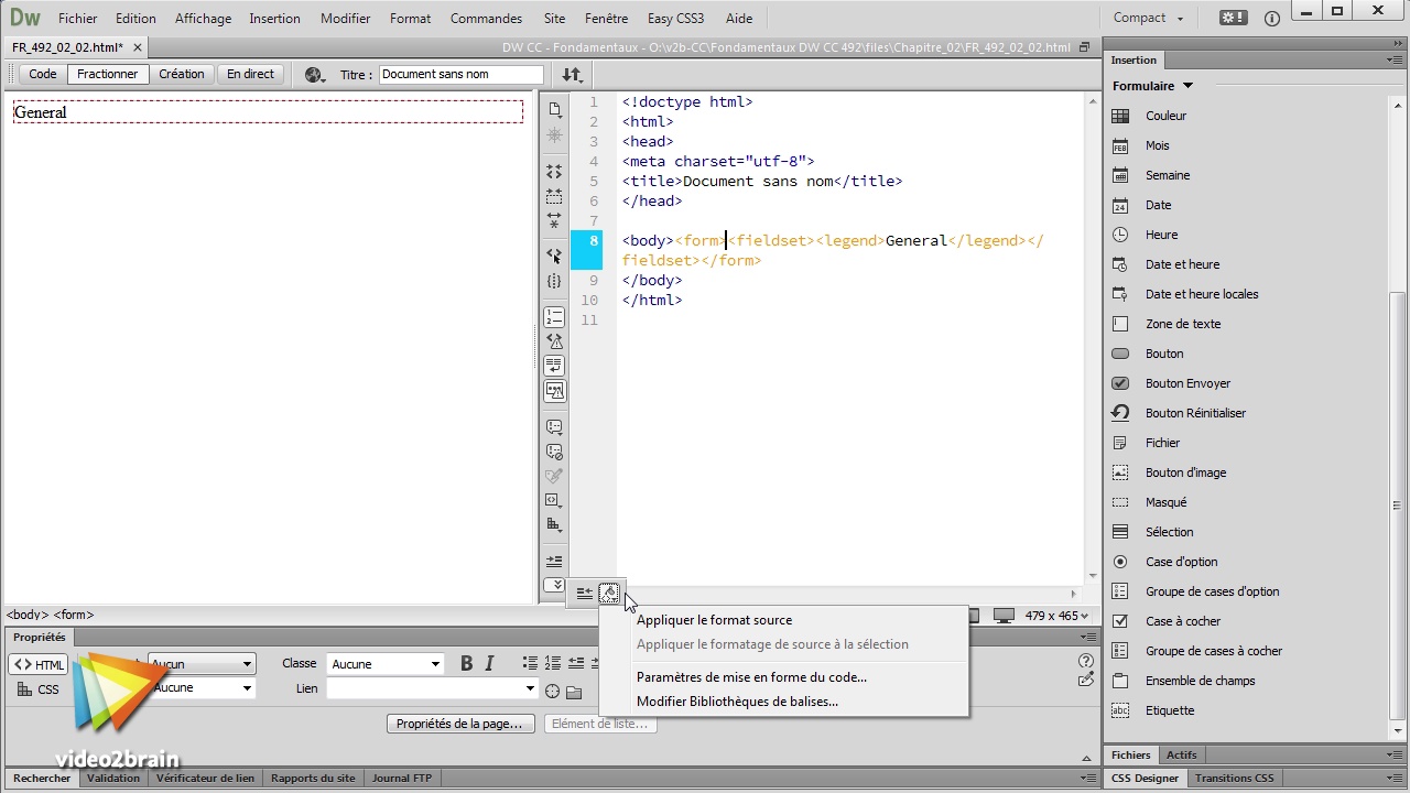 Dreamweaver - Tutoriels vidéo