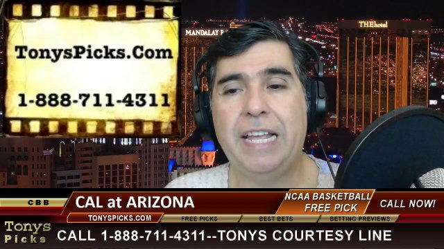 Arizona Wildcats vs. California Golden Bears Pick Prediction NCAA College Basketball Odds Preview 2-26-2014