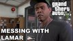 GTA V - Messing with Lamar & Stunt Jump