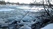 Ice Jam on the Maumee River Breaks Up
