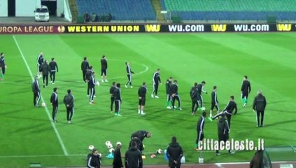 LUDOGORETS ALLENAMENTO 26 FEBBRAIO 2014 PER LA LAZIO