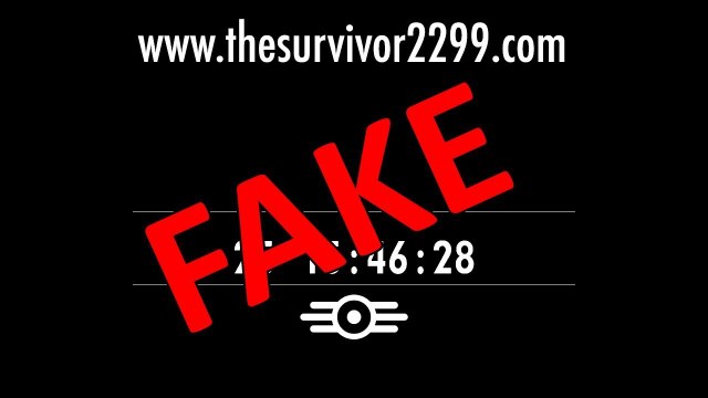 Fallout 4: The Survivor 2299 Is Fake