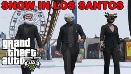 It's Snowing in GTA Online (Happy Holidays)