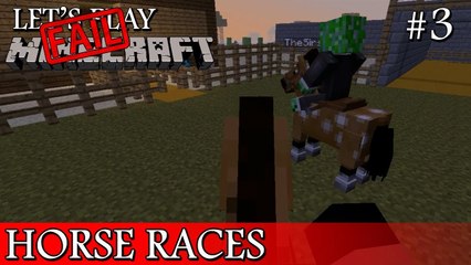 Minecraft Adventures # 3 - Horse Races (Let's Fail)