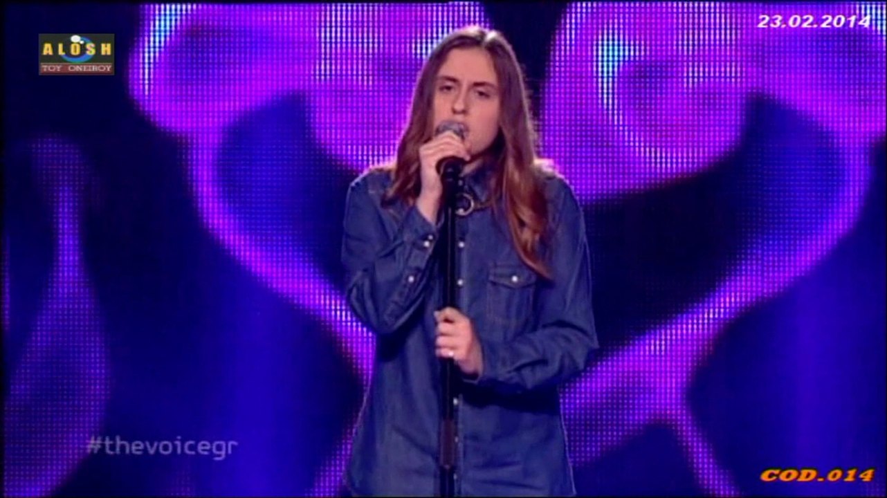 The Voice Of Greece - Αρετη Κοσμιδου [Passenger - Let Her Go]..23/2/2014