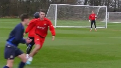 One Direction's Louis Tomlinson trains for football match